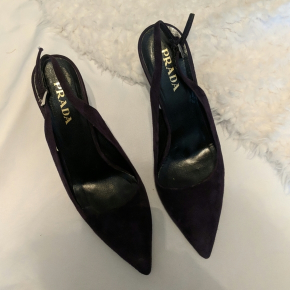 Prada heels 37 purple suede - Picture 2 of 6